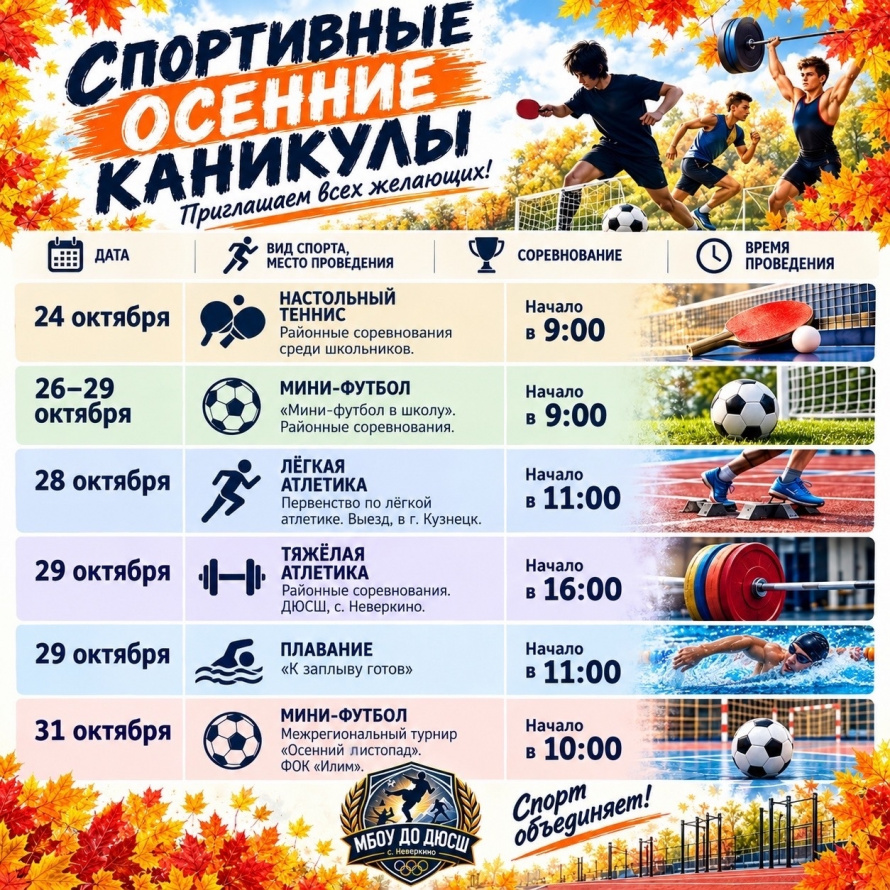 Спортивные осенние каникулы торжественно открыты!
